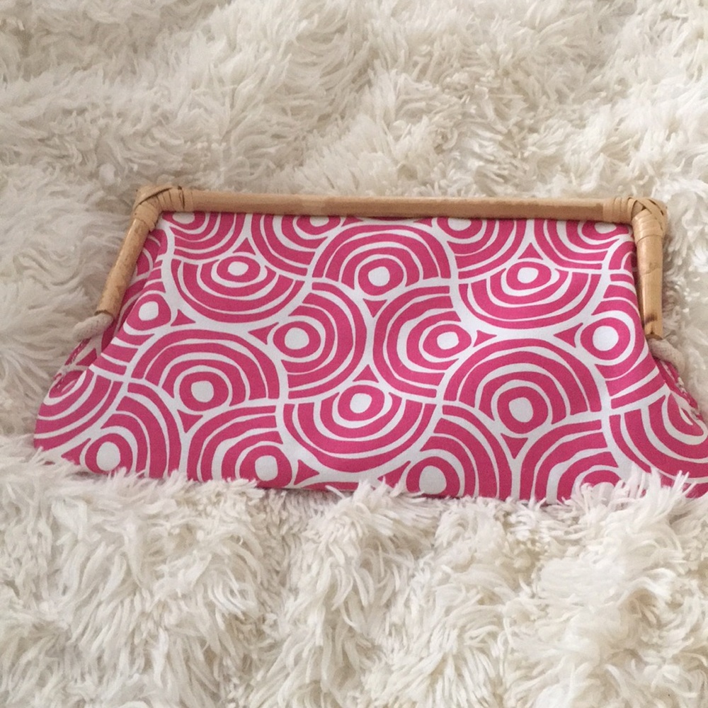 Donna Dixon Bamboo Canvas Clutch